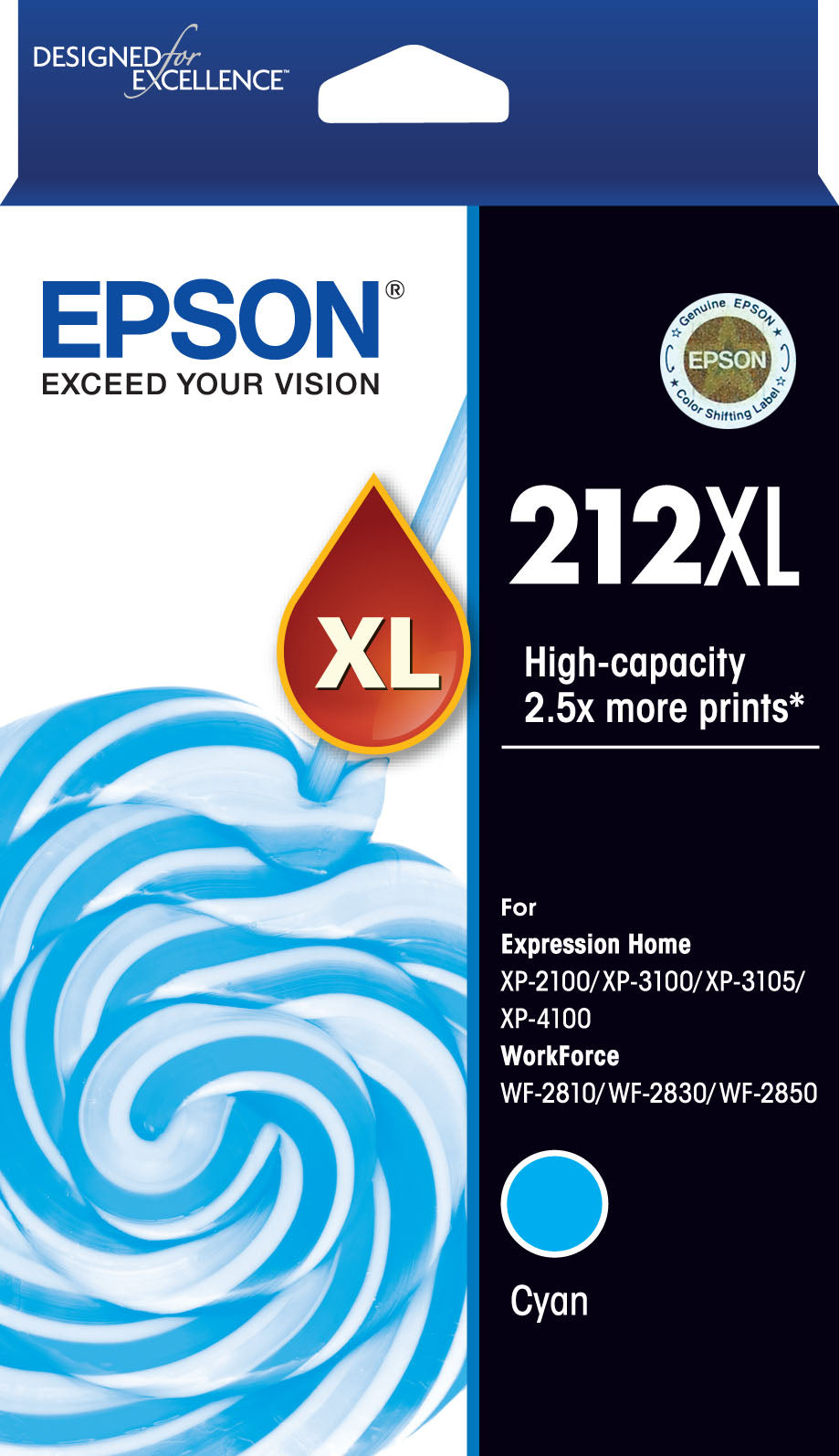 Epson 212Xl Cyan High Capacity Ink Cartridge
