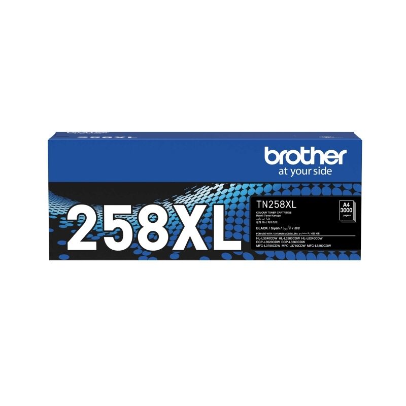 Brother TN258XLBK Black High Yield Toner Cartridge