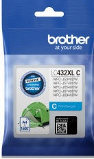 Brother LC-432XLC Original Cyan Ink Cartridge