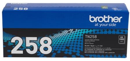 Brother TN258 BK Black Standard Yield Toner Cartridge