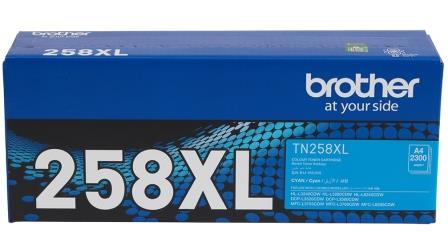 Brother TN258XLC Cyan High Yield Toner Cartridge