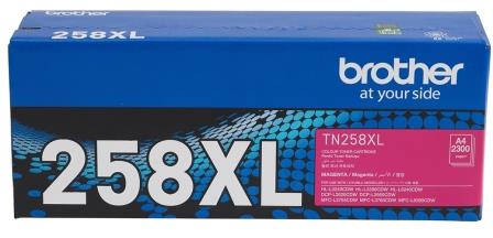 Brother TN258XLM Magenta High Yield Toner Cartridge