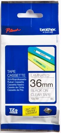 Brother TZe-211 6mm Black On White Tape