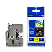 Brother TZe-325 9mm White On Black Tape