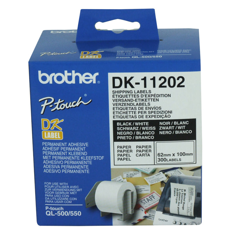 Brother DK-11202 62 X 100mm 300 Shipping Labels