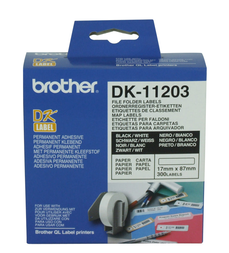 Brother DK- 11203 17 X 87mm 300 Labels