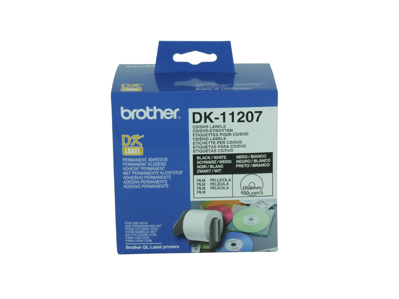 Brother DK-11207 Cd/Dvd Film Labels