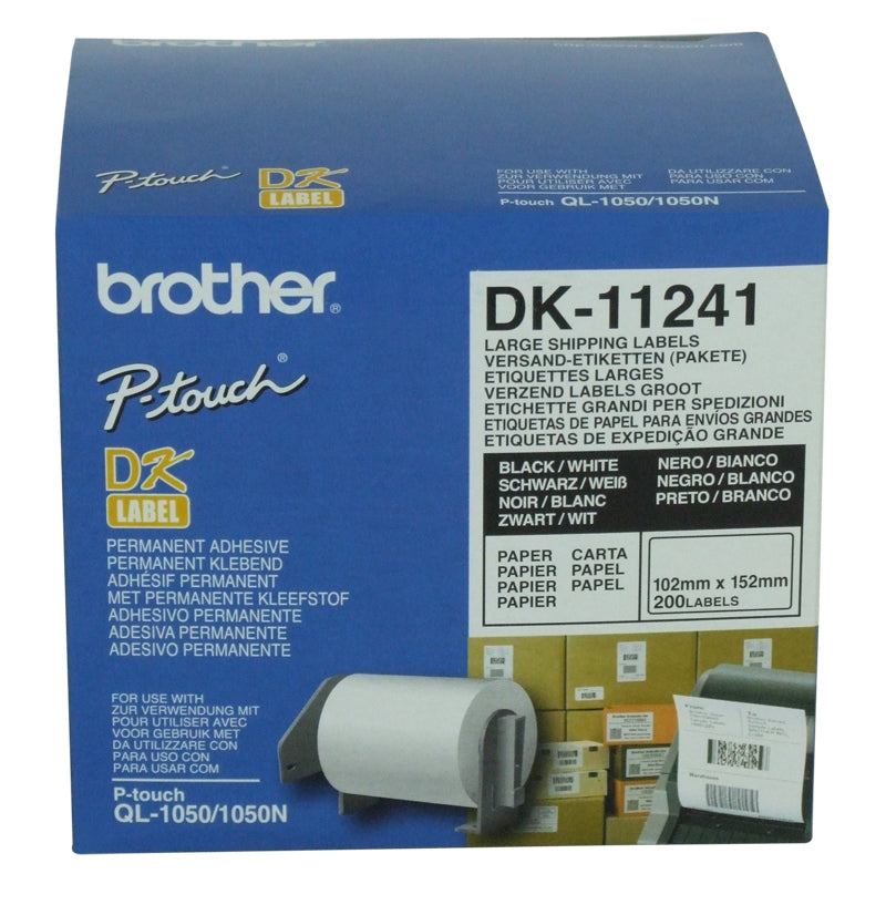 Brother DK-11241 White 102mm X 152mm Labels