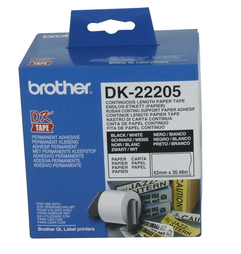 Brother DK-22205 62mm X 30.48m Paper Roll
