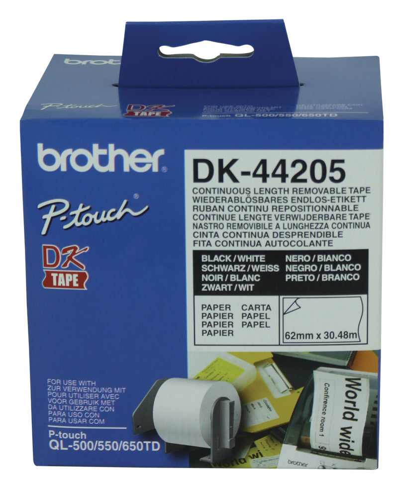 Brother DK-44205 62mm X 30.48m Paper Roll
