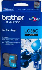Brother Lc 38C Original Ink 260 Page Yield