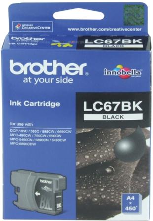 Brother Lc 67Bk Original Ink