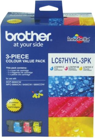 Brother Lc 67Hycl3Pk Original