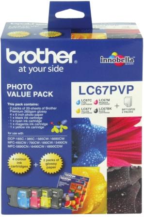 Brother Lc 67Pvp Original Ink