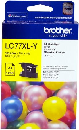 Brother LC-77XLY Original Yellow Super Yield Ink