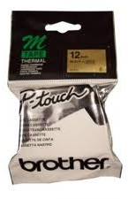 M-831 12Mm Black On Gold M Tape