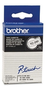 Tc-291 9Mm Black On White Tc Tape