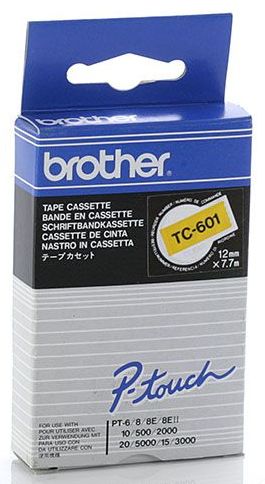 Tc-601 12Mm Black On Yellow Tc Tape