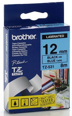 Tx-531 12Mm Black On Blue Tx Tape