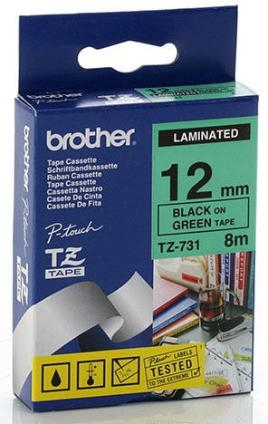 Tx-731 12Mm Black On Green