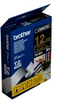 Brother TZe-334 12mm Gold On Black Tape