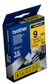 Brother TZe-621 9mm Black On Yellow Tape