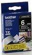 Brother TZe-315 6Mm White On Black Tape