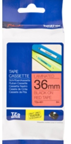 Brother TZe-461 36mm Black On Red Tape