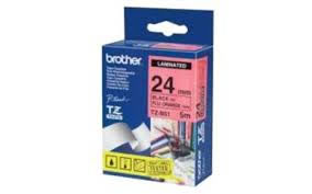 Brother TZe-B51 24mm Blk/Fluro Orange Tape