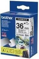 Brother TZe-FX261 36Mm Black On White Tape