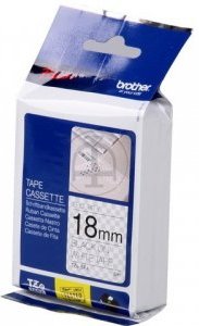 Brother TZe-SE4 18mm White Security Tape